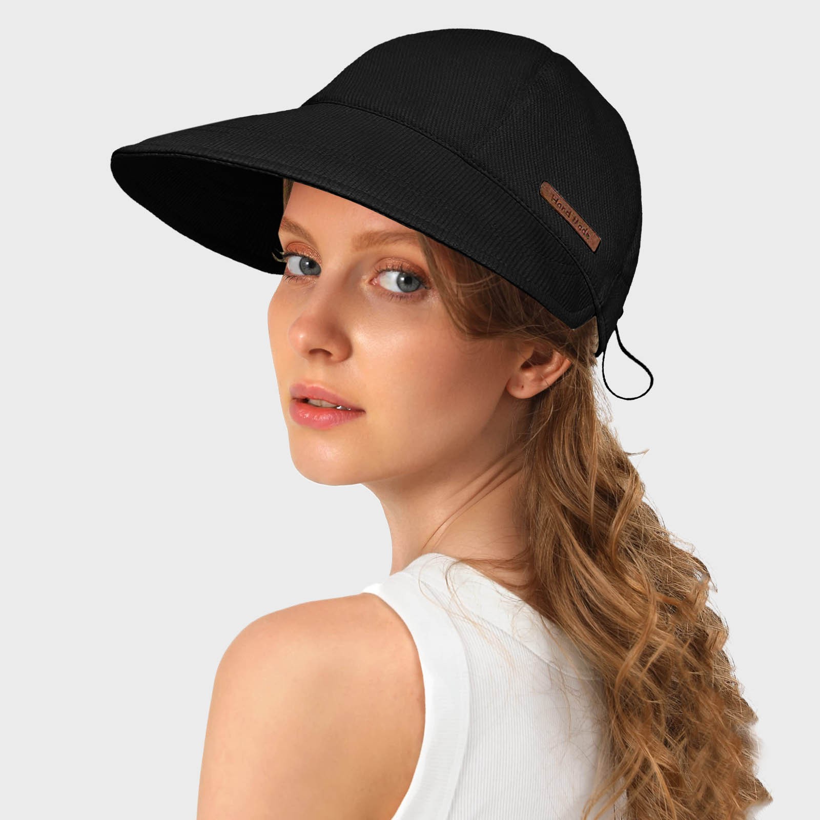 thumbnail image 4 of Sombrero para mujer con visera - Algodón, protección solar para exteriores, estilo diario/casual, protección solar, 4 of 5